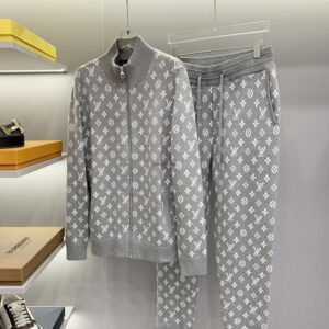 CONJUNTO - Lv Monogram Fleece Full - CINZA